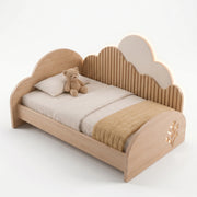 Veneerala Kids Single Bed with Cloud Headboard