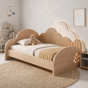 Veneerala Kids Single Bed with Cloud Headboard