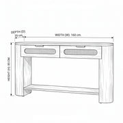 Vevolina Wooden Console Table