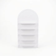 Wallmona White Wall-Mounted Salon Product Display Stand