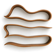 Wavylona Organic Wave-Shaped Wooden Wall Shelves