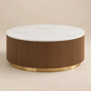 Wilderona White Marble Coffee Table