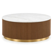 Wilderona White Marble Coffee Table