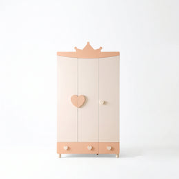 Alternate view of Wilso Kids Wardrobe, showing 3 doors and 2 drawers in a clean, contemporary children's bedroom setting.
