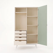 Additional view of Windora Kids Wardrobe with 4 Drawers, showing upper storage shelf to show the product's overall form.