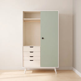 Windora Kids Wardrobe with 4 Drawers