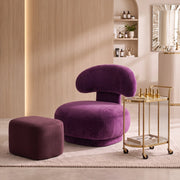Wingsa Purple Modern Manicure Chair