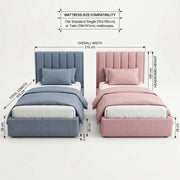 Winsy Kids Twin Upholstered Bed Set