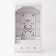 Aarohi Premium Finish Pooja Mandir with Ganesha Panel