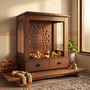Aarav Premium Wooden Finish Pooja Mandir