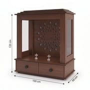 Aarav Premium Wooden Finish Pooja Mandir