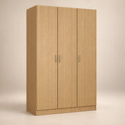 Woodlomy 3 Door Wooden Wardrobe
