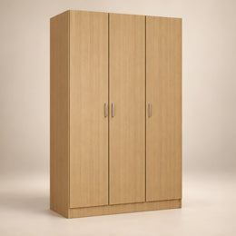 Woodlomy 3 Door Wooden Wardrobe