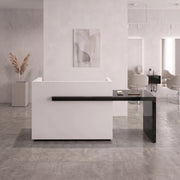 Woshiblo White Modern Salon Reception Desk