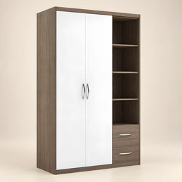 Zeglomy 2 Door Wooden Wardrobe