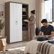 Zeglomy 2 Door Wooden Wardrobe