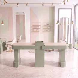 Zenovy Green Modern Manicure Table