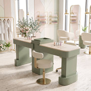 Zenovy Green Modern Manicure Table