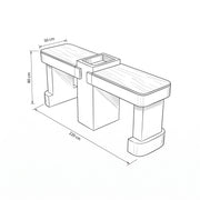 Zenovy Green Modern Manicure Table